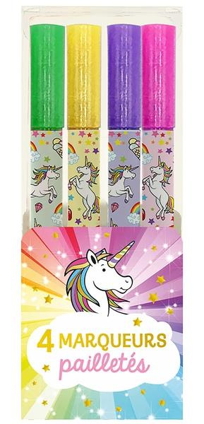 4 MARQUEURS PAILLETES