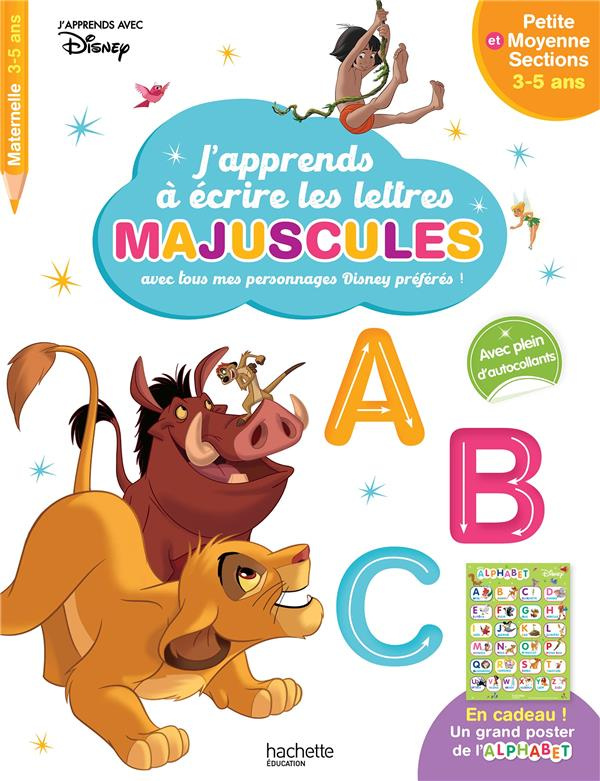 J'apprends à écrire les lettres majuscules avec tous mes personnages Disney préférés ! Petite et Moy