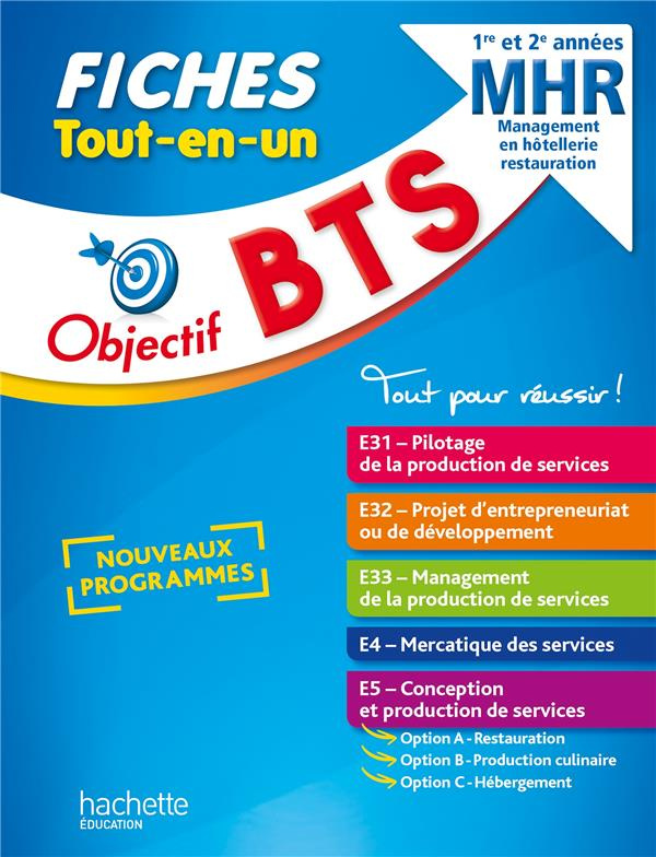 Fiches Tout-en-un BTS MHR 1re et 2e années