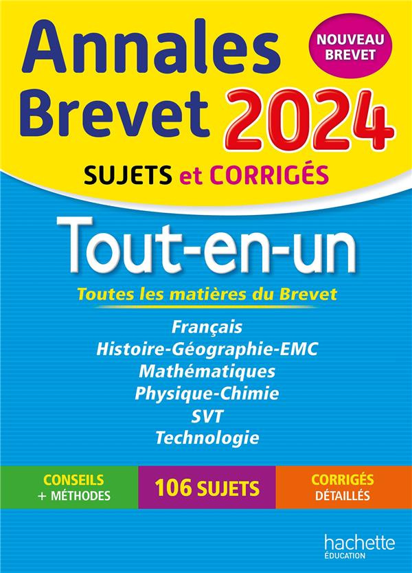 Tout-en-un 3e. Sujets et corrigés, Edition 2024