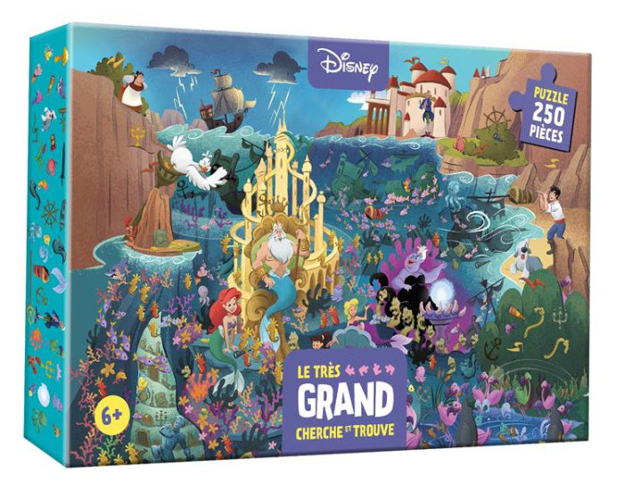DISNEY - COFFRET LE TRES GRAND CHERCHE ET TROUVE - PUZZLE 250 PIECES