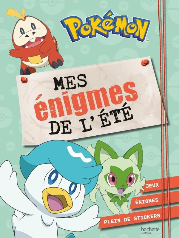 Mes énigmes de l'été Pokémon