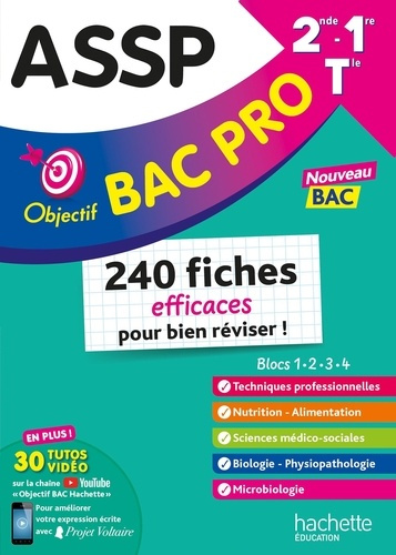 ASSP 2de-1re-Tle Objectif Bac Pro . 240 fiches efficaces pour bien réviser ! Edition 2025