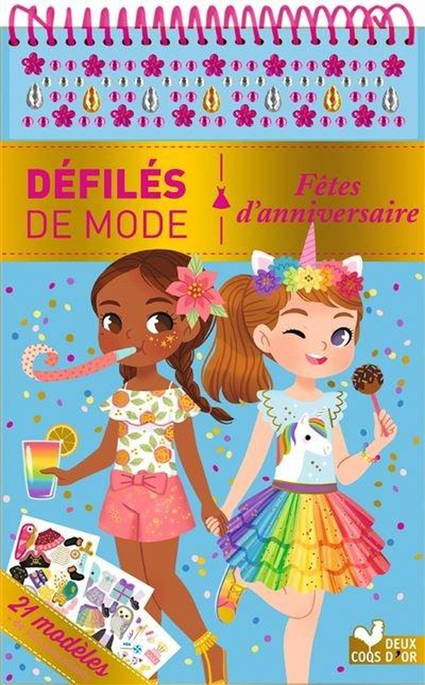 Fêtes d'anniversaire. 21 modèles,   de 150 autocollants