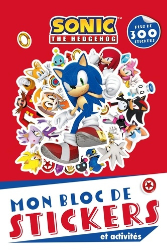 Bloc de stickers et activités Sonic the Hedgehog. Avec plus de 300 stickers