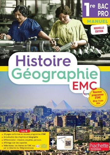 Histoire-Géographie-EMC 1re Bac Pro. Edition 2025