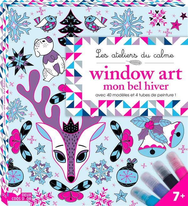Window Art mon bel hiver. Avec 40 modèles, 4 tubes de peintures et 1 feuille en PVC