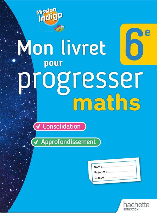 Mon livret pour progresser maths 6e