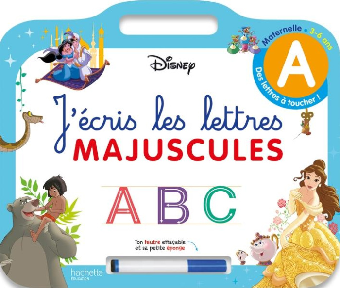 Ardoise Disney. J'écris les lettres majuscules