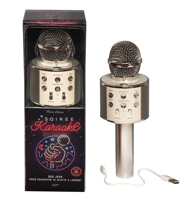Soirée Karaoké. Des jeux pour échauffer ta glotte à l'apéro ! Avec 1 micro sans fil