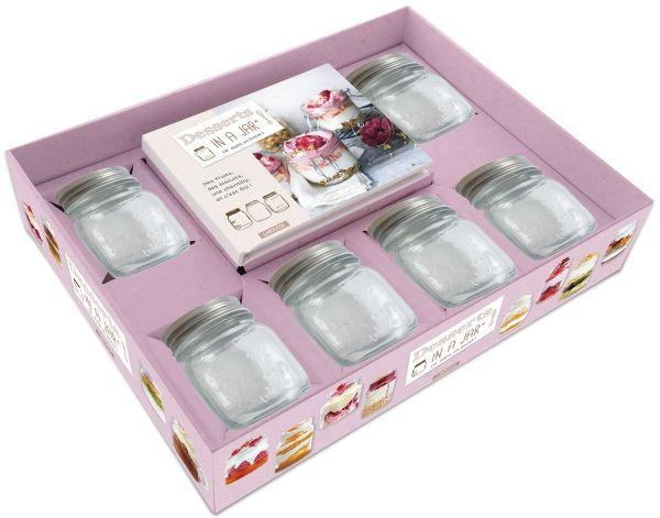 Coffret Desserts in a jar (dans un bocal). Avec 6 bocaux