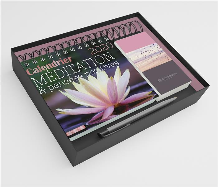 Méditation & pensées positives. Avec un stylo et un bloc messages, Edition 2020