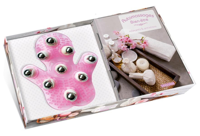 Auto-massages bien-être. Relaxants & antitstress. Avec un gant de massage