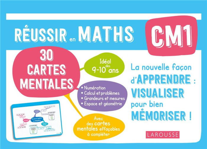 Mathématiques CM1 Mes cartes mentales. Réussir en maths