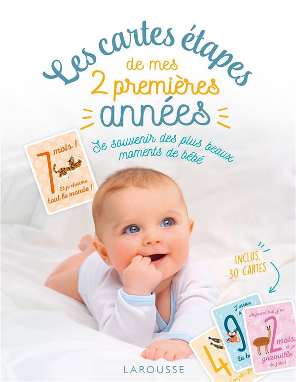 Les cartes étapes de mes 2 premières années. Le souvenir des plus beaux moments de bébé inclus 30 ca