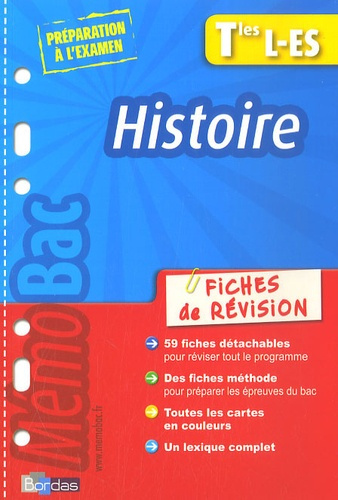 Histoire Tles L-ES. Fiches de révision