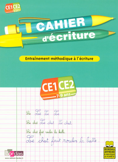 Cahier d'écriture CE1-CE2