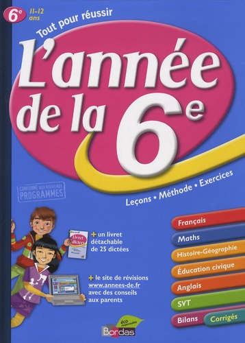 L'année de la 6e. 11-12 ans