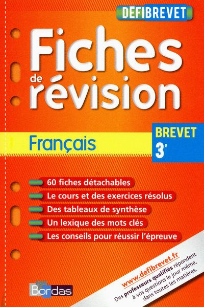 Français 3e. Fiches de révision