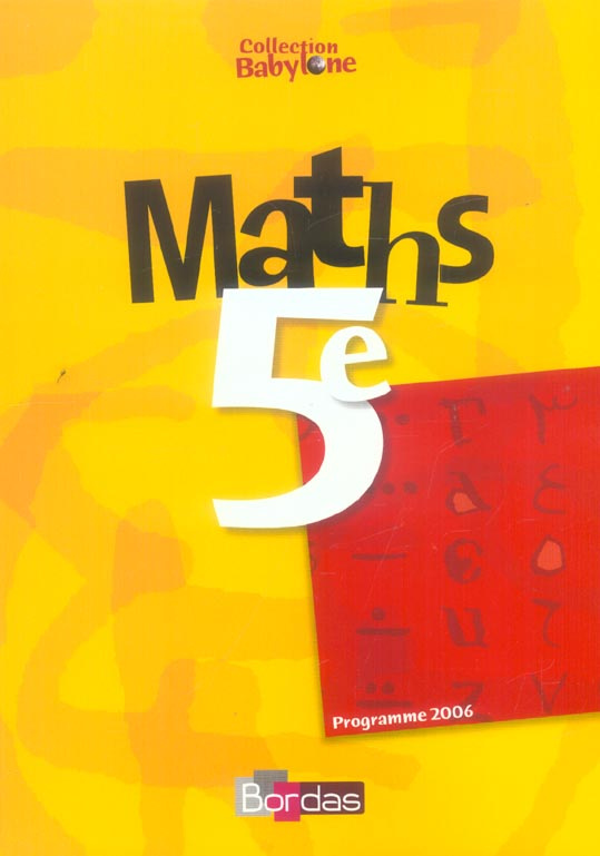 Maths 5e