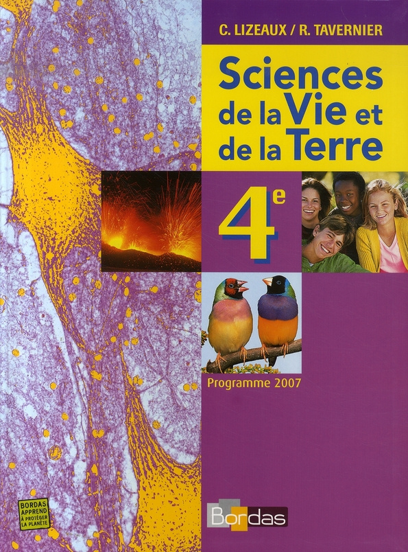 Sciences de la Vie et de la Terre 4e. Programme 2007