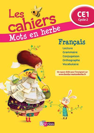 Français CE1 Mots en herbe. Les cahiers