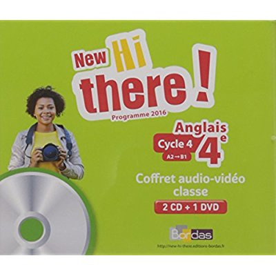 Anglais 4e A2-B1 New Hi there! Edition 2017 1 DVD   2 CD AUDIO
