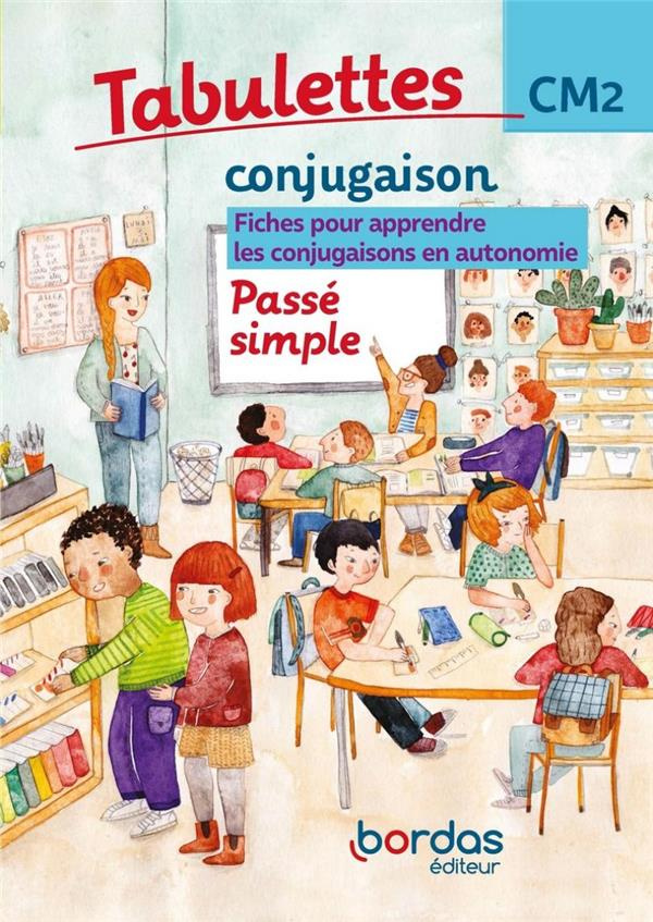 Tabulettes conjugaison Passé simple CM2. Contient 10 carnets et 1 guide pédagogique, Edition 2021