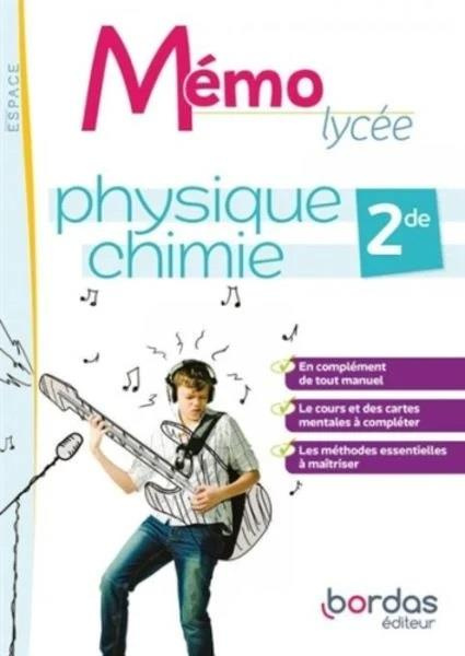 Physique chimie 2de Mémo lycée Espace. Edition 2022