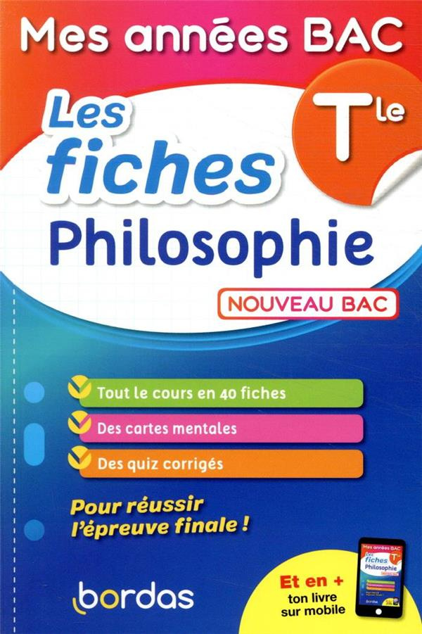 Les fiches philosophie Tle