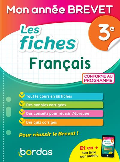Les fiches Français 3e. Edition 2021