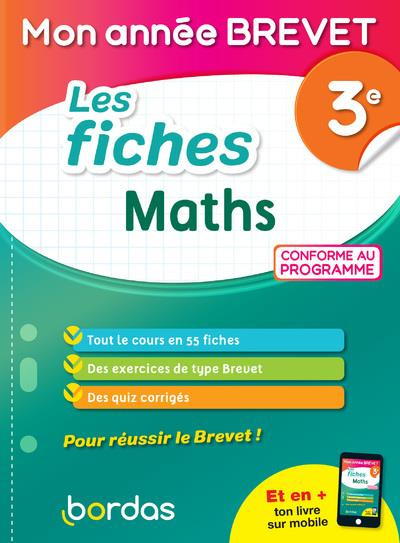 Les fiches Maths 3e. Edition 2021