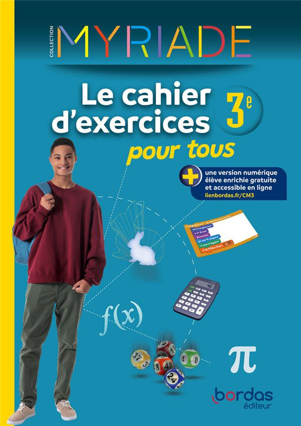 Myriade 3e. Le cahier d'exercices pour tous, Edition 2024