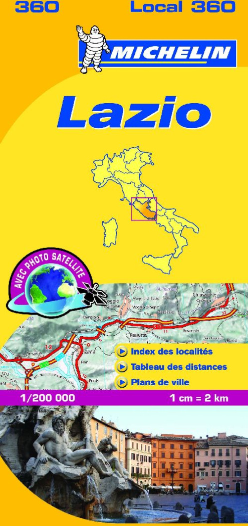 LAZIO 11360 CARTE ' LOCAL ' ( ITALIE ) MICHELIN KA