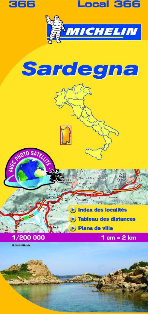 SARDEGNA 11366 CARTE ' LOCAL ' ( ITALIE ) MICHELIN