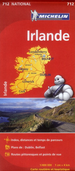 IRLANDE IERLAND 11712 CARTE ' NATIONAL ' MICHELIN