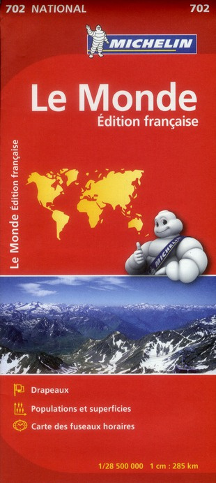 MONDE 11702 CARTE ' NATIONAL ' MICHELIN KAART