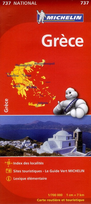 GRECE GRIEKENLAND 11737 CARTE ' NATIONAL ' MICHELI