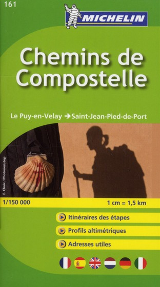CHEMIN DE COMPOSTELLE 11161 CARTE MICHELIN KAART