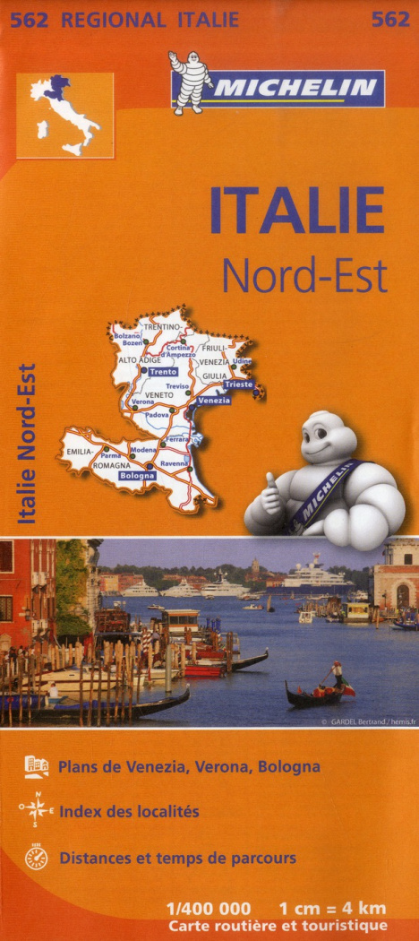 ITALIE NORD-EST 11562 CARTE ' REGIONAL ' MICHELIN