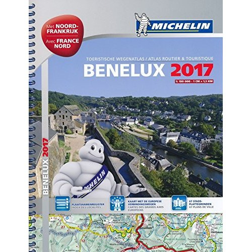 Atlas routier et touristique Benelux 2017 - 1 150000 / Avec France Nord