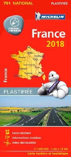 791 France 2018 plastifiée 1:1000000