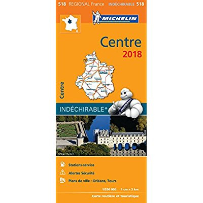518 Centre 2018 indéchirable 1:200000