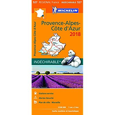 527 Provence Alpes Côte d'Azur 2018 indéchirable 1:200000