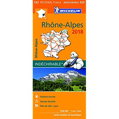 523 Rhône Alpes 2018 indéchirable 1:200000