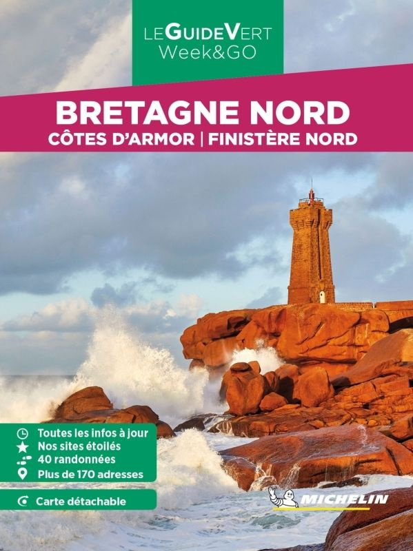 Bretagne Nord. Côtes d'Armor, Finistère Nord, Edition 2023, avec 1 Plan détachable