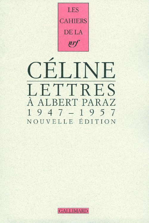 Lettres à Albert Paraz. 1947-1957