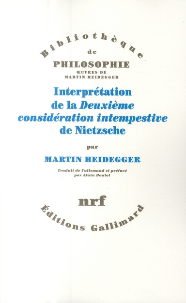 Interprétation de la Deuxième considération intempestive de Nietzsche