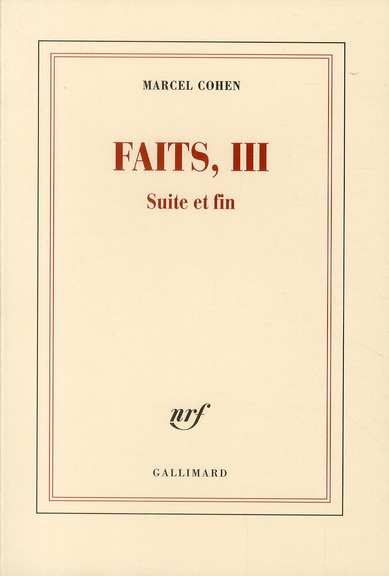 Faits Tome 3 : Suite et fin