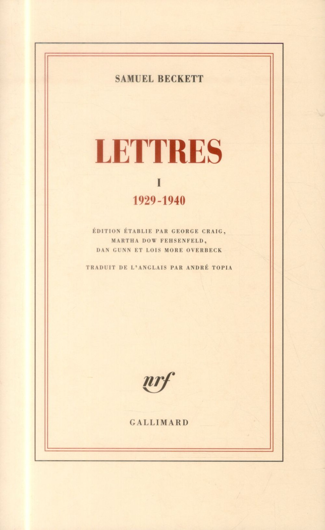 Lettres. Tome 1, 1929-1940